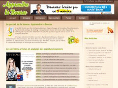 screenshot du site internet apprendre-bourse