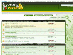 screenshot du site internet articleperso
