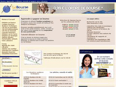 screenshot du site internet lobourse
